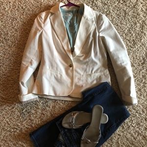 American Eagle Jacket white size small with cuffs